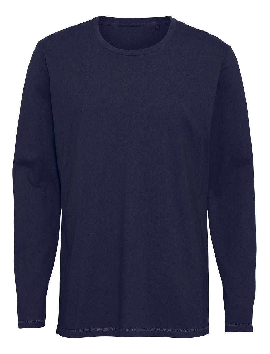 Basic T-shirt met lange mouwen-marine