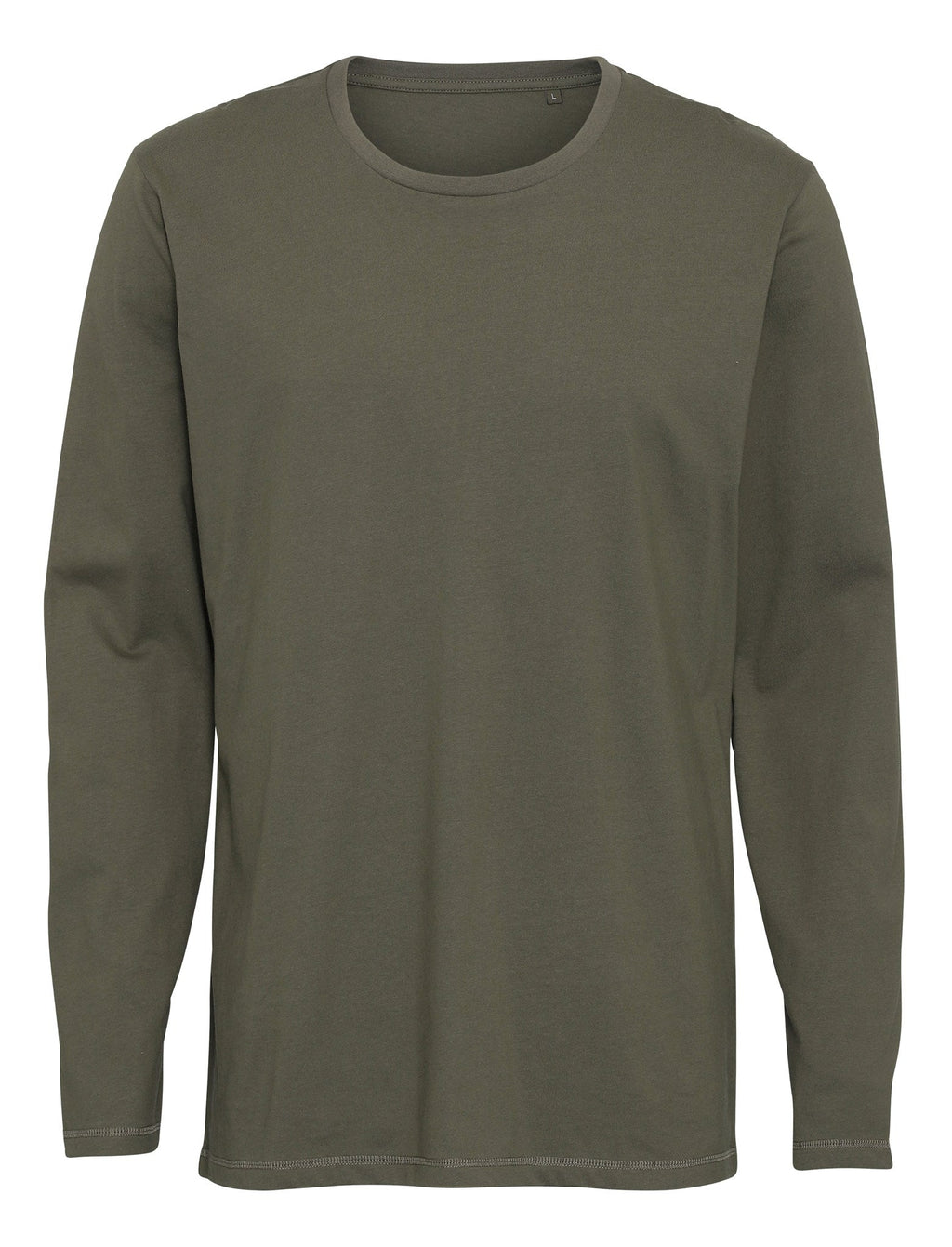 Basic T-shirt met lange mouwen-Army Green