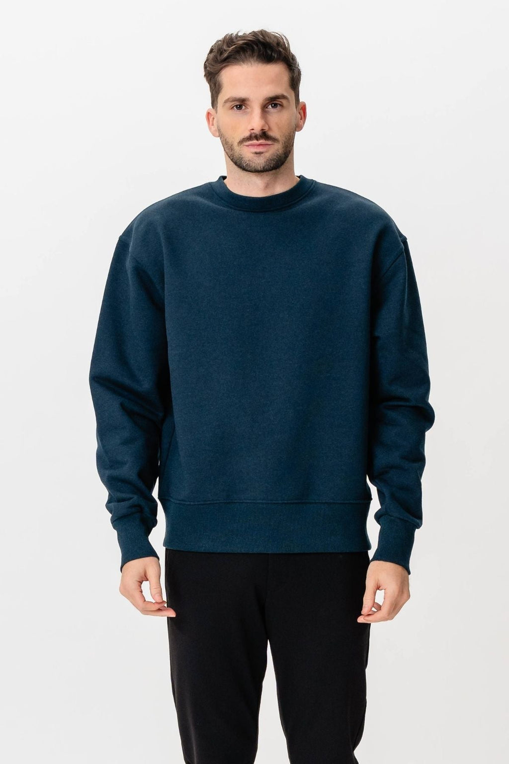 Heavy Crewneck - gevlekte marine