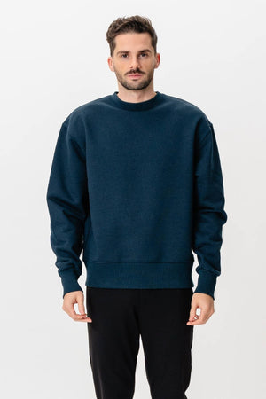Heavy Crewneck - gevlekte marine