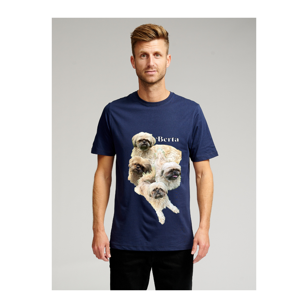 Biologisch Basic T -shirt - marine