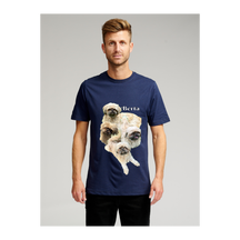 Biologisch Basic T -shirt - marine