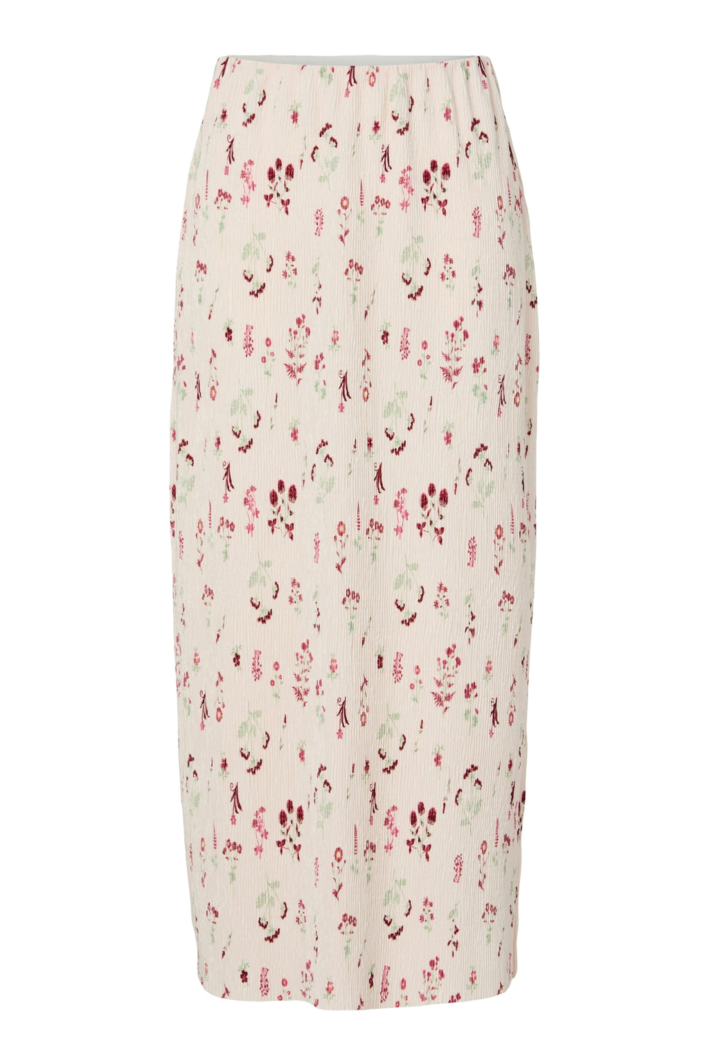 Flora enkelrok met hoge taille - bloemblaadjesroze