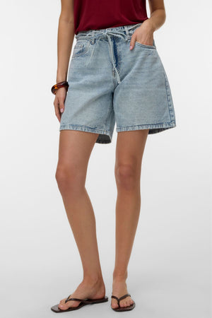 Wien-riem Shorts Mix - Lichtblauw denim