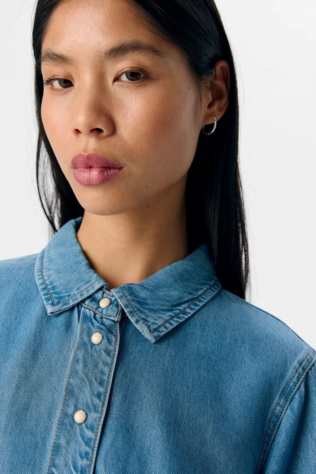 Frame Denim Top - Light Blue Denim