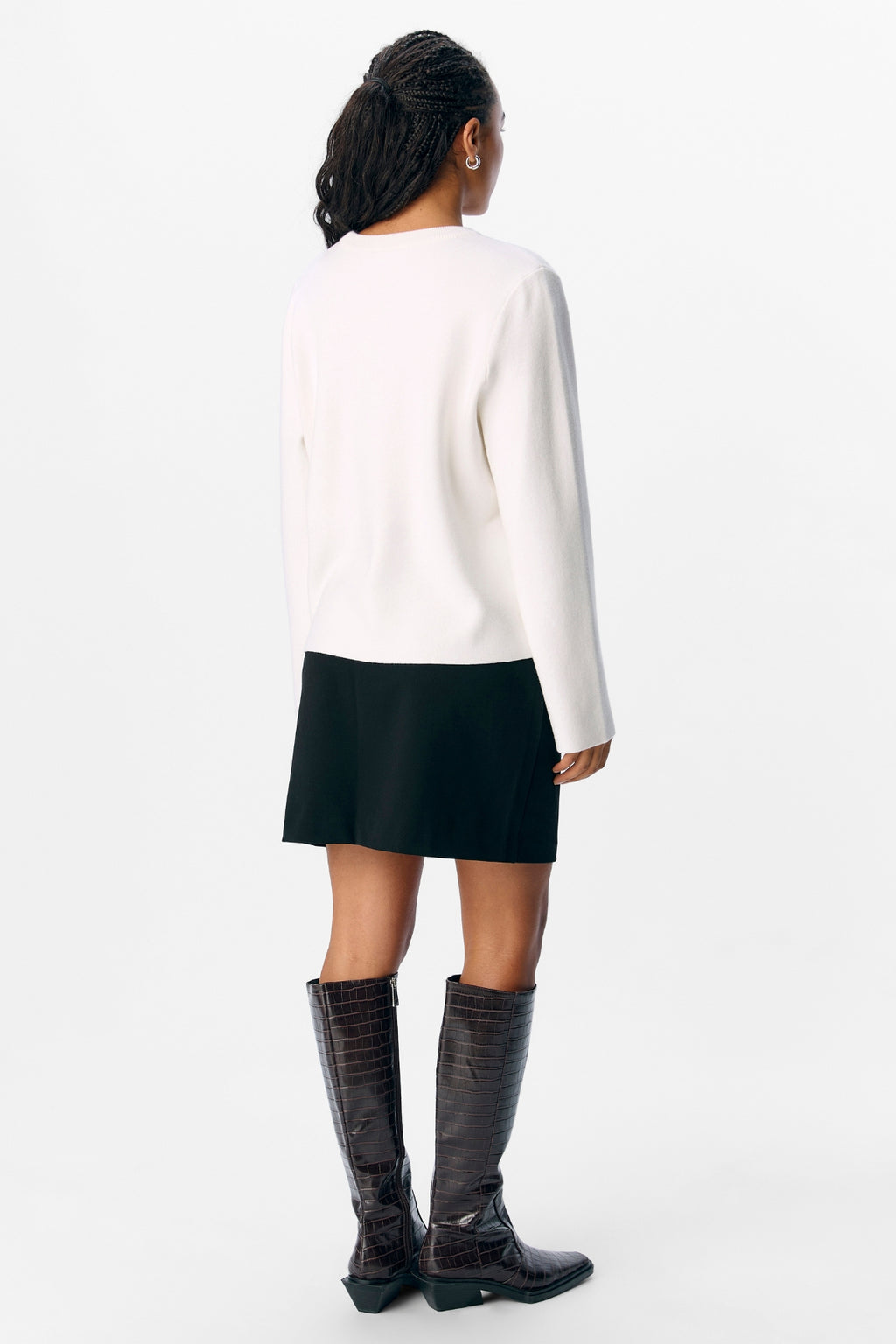 Reynard O-Neck Pullover - Cloud Dancer