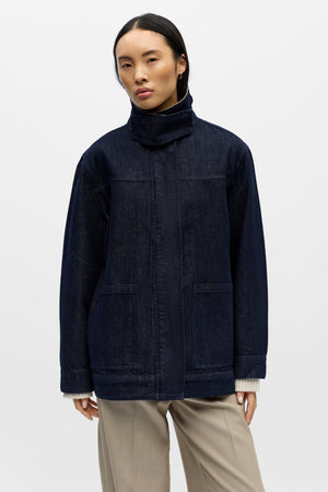 Sirenna Denim Jacket - Dark Blue Denim
