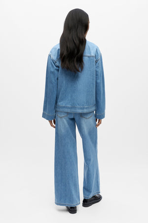 Rosie Overshirt - Lichtblauw denim