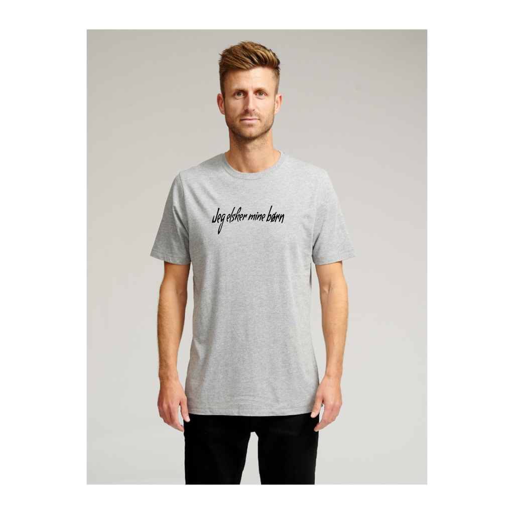 Biologisch Basic T -shirt - grijs