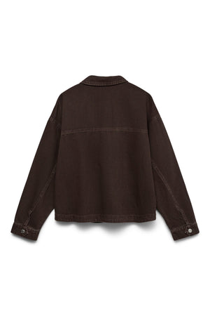 Jamie Denim Shacket - Chocolade Tort-Washed