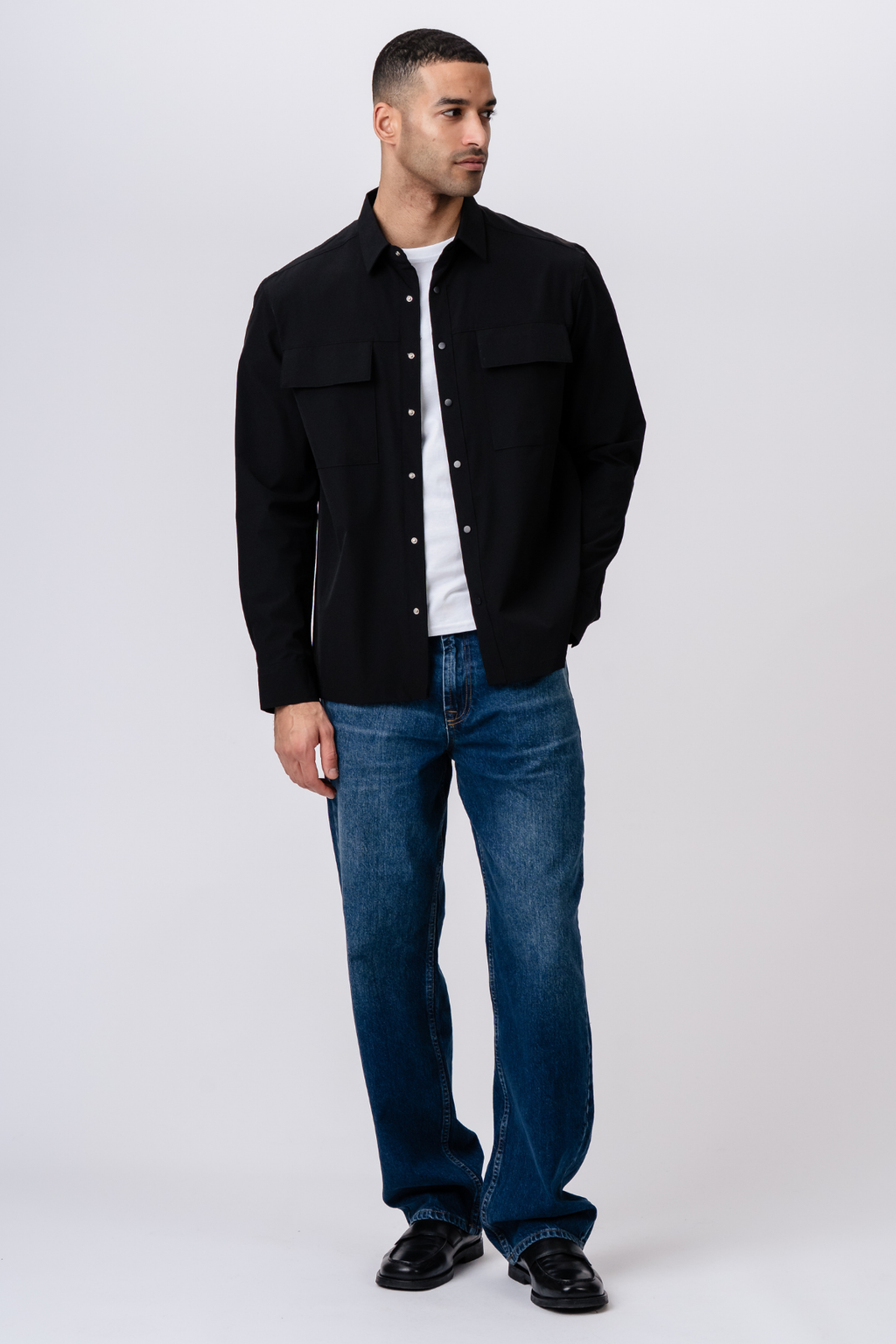 Silas Overshirt - Zwart