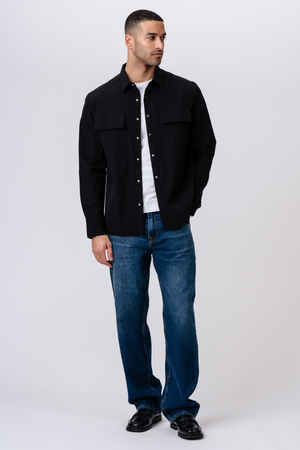 Silas Overshirt - Zwart