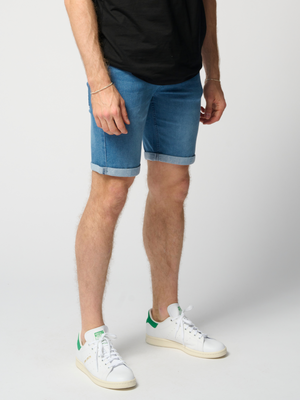 The Original Performance Denim Shorts - Denim Blauw