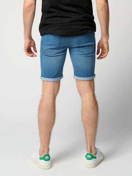 The Original Performance Denim Shorts - Denim Blauw