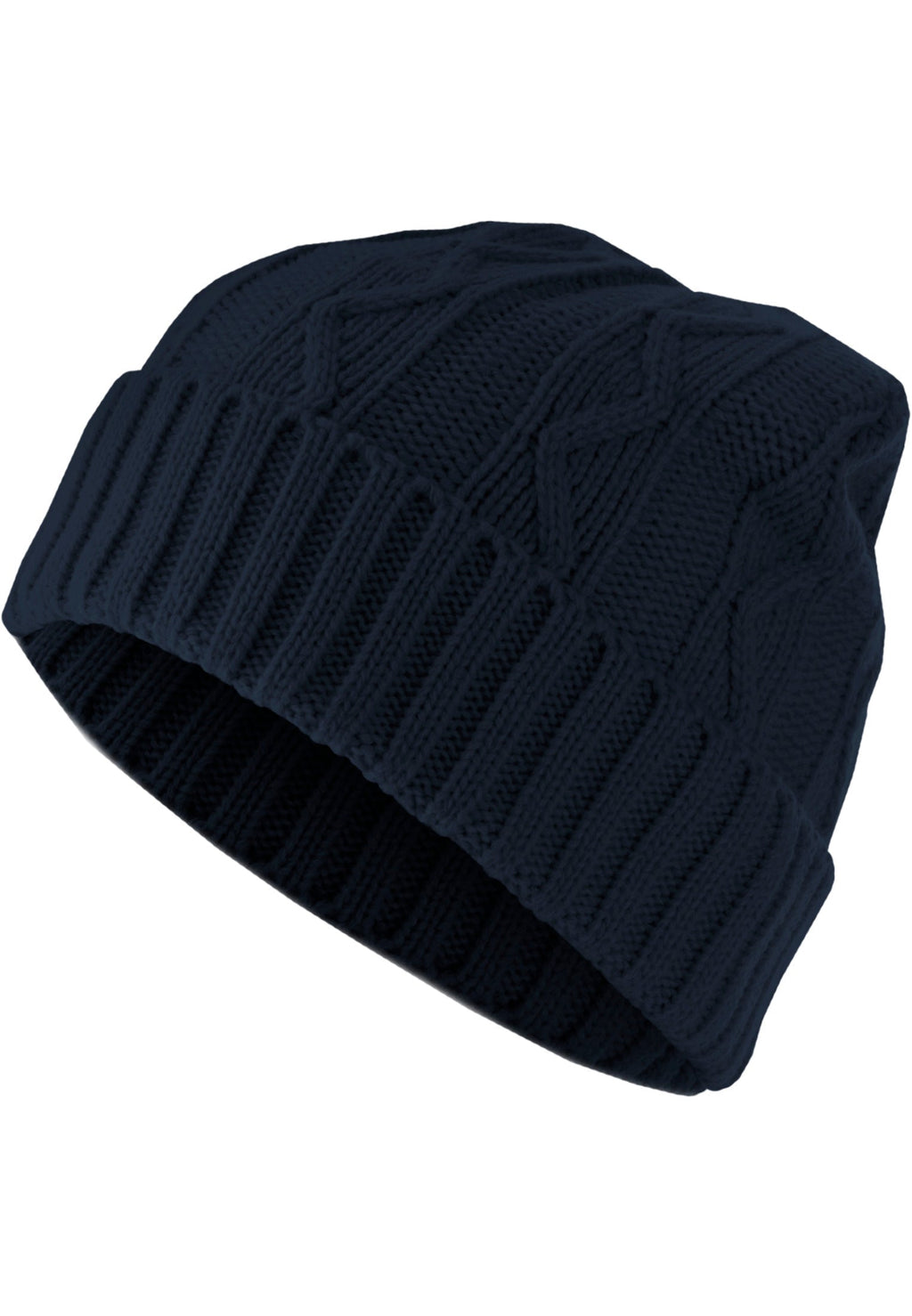 Volgende Beanie Kabelflap - Navy