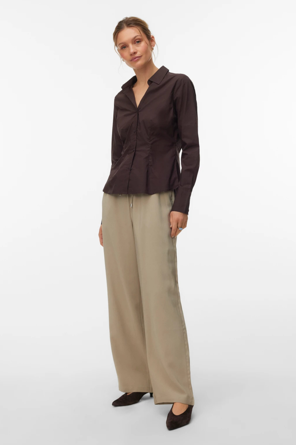 Ums v -neck shirt - chocoladeplum