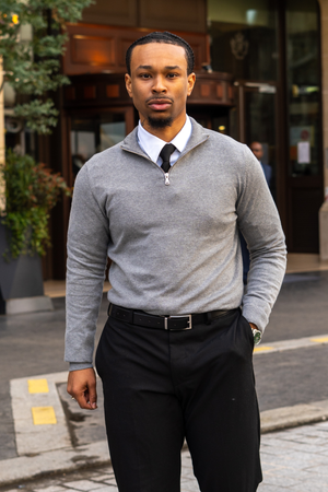 Pullover Half Zip - Grey Melange