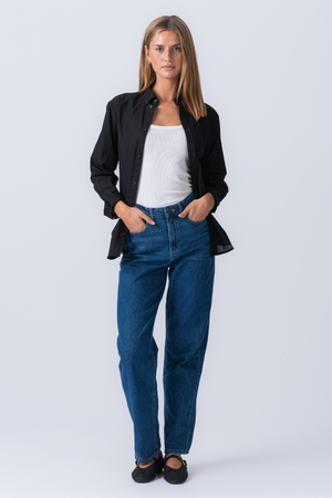 Vriendje oxford shirt - zwart