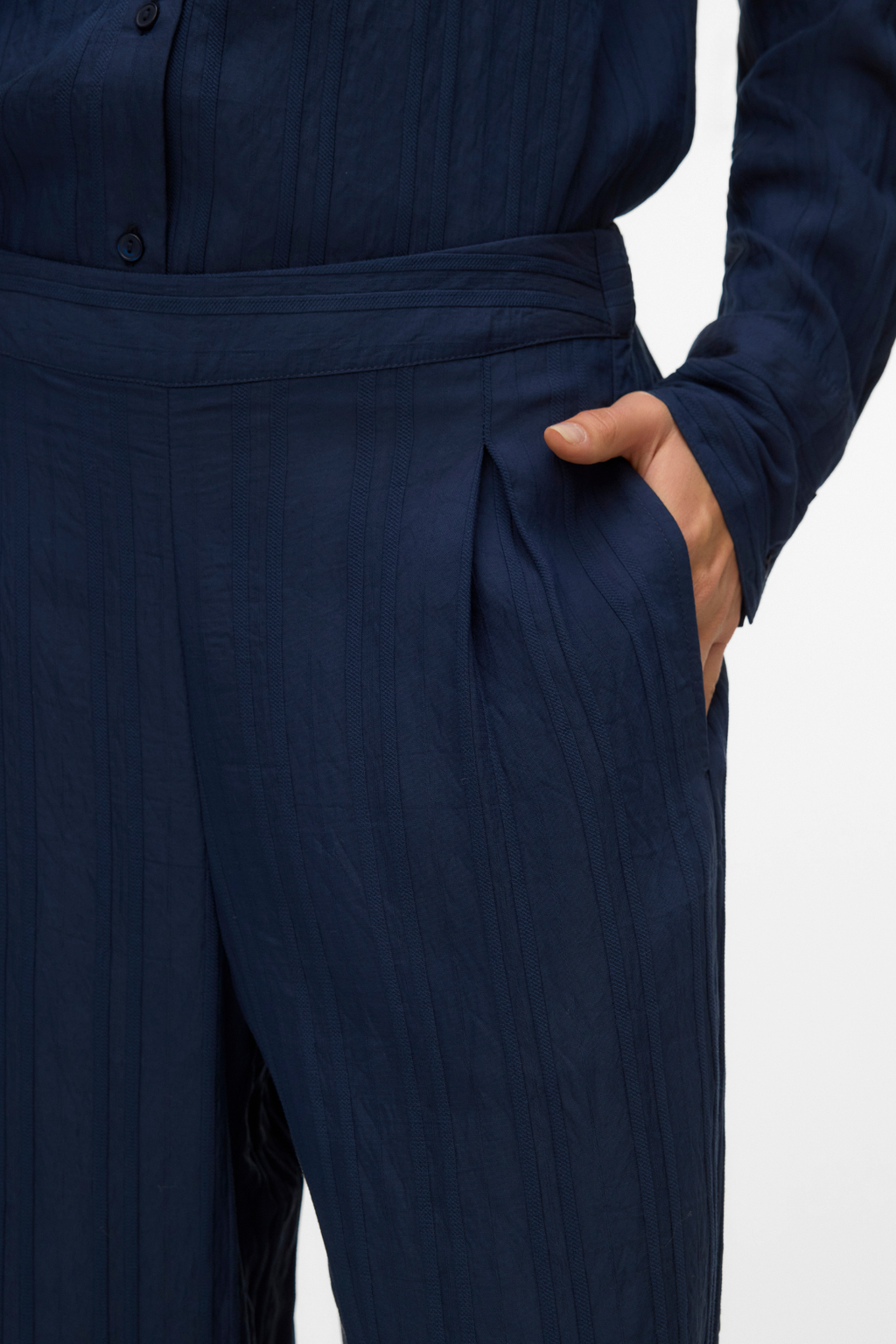 Irine Rechte broek - Navy Blazer