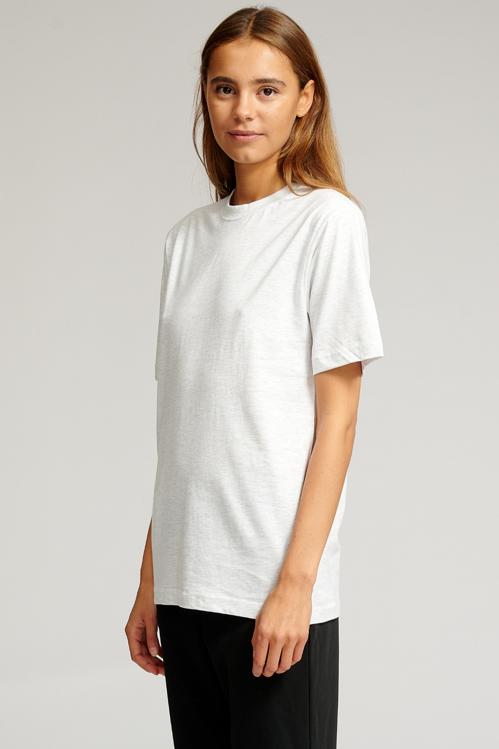 Oversized t -shirt - lichtgrijs melange