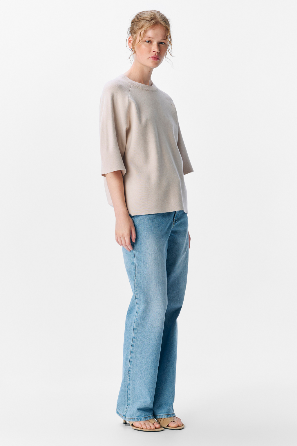 Reynard 2/4 gebreide pullover - zilvergrijs