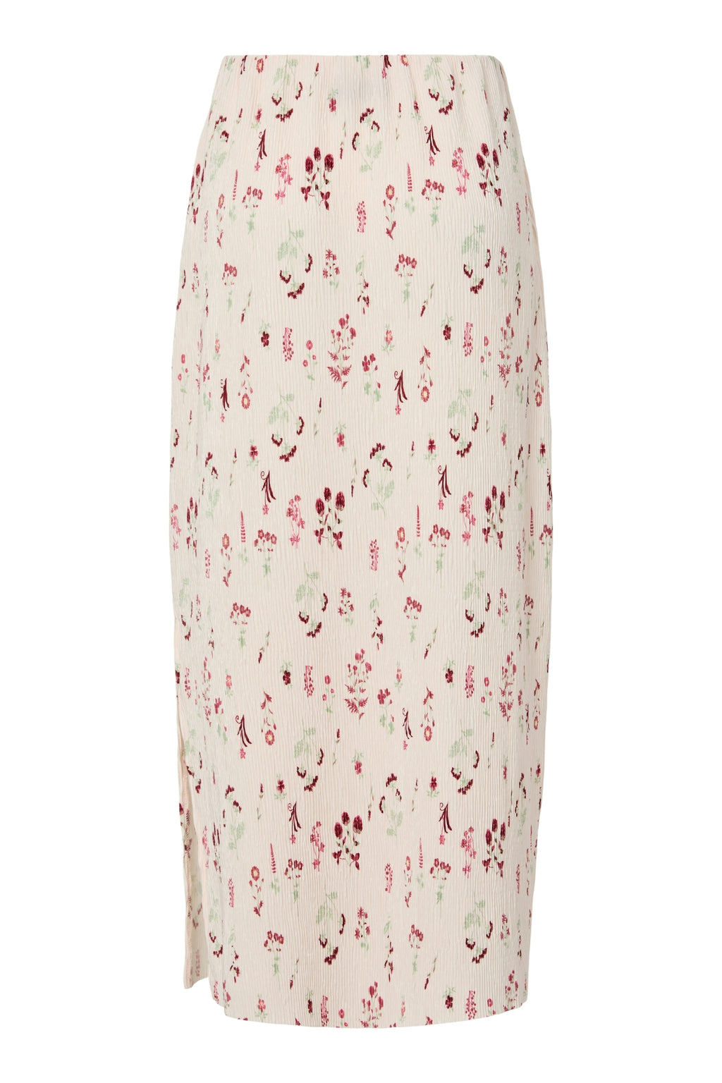 Flora enkelrok met hoge taille - bloemblaadjesroze