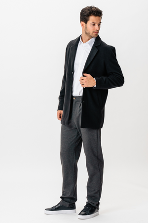 Klassieke jas - Zwart