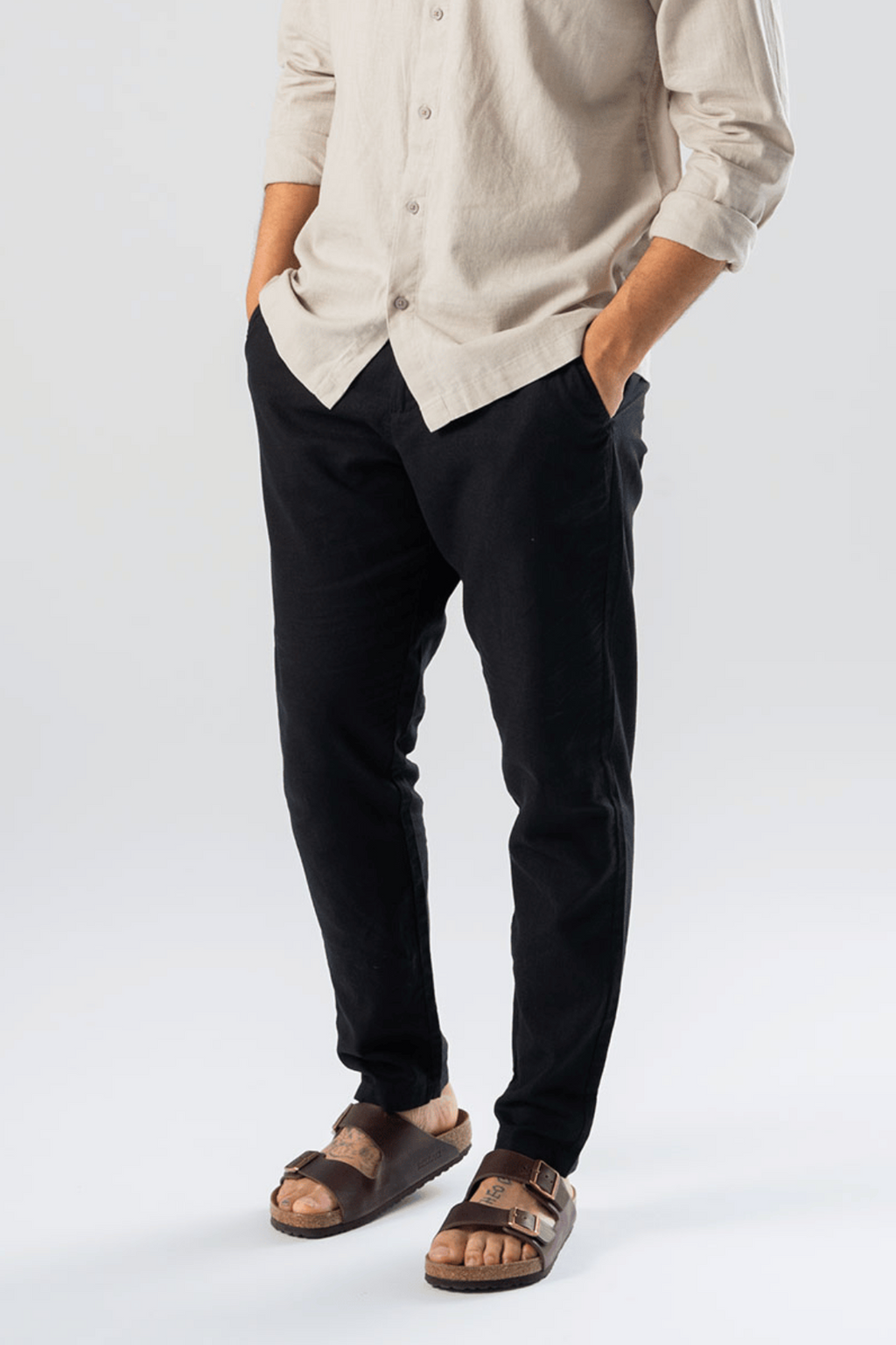 Linen Pants - Black