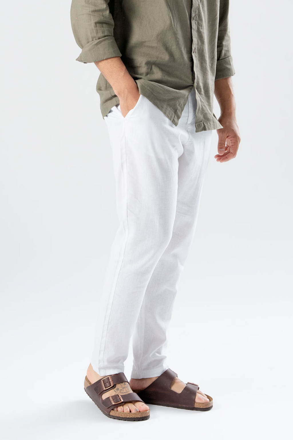 Linen Pants - White