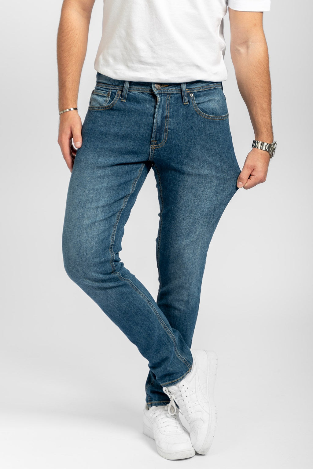 The Original Performance Jeans (slank) - Medium Blauwe denim