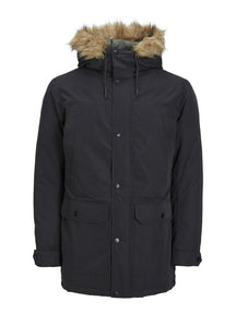 Classic Long Parka Jacket - Zwart