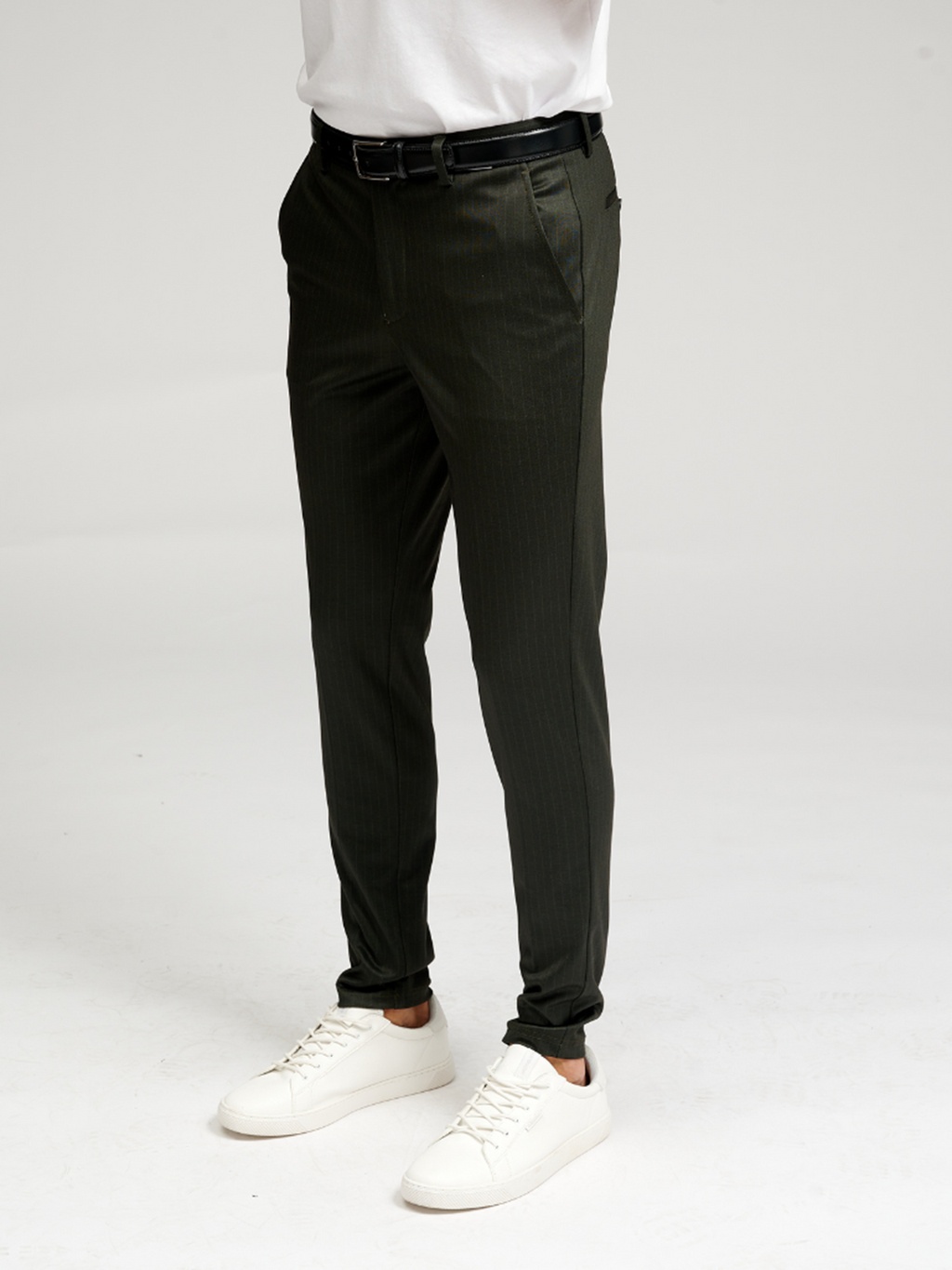 The Original Performance Pants - Dark Green Striped (Limited)