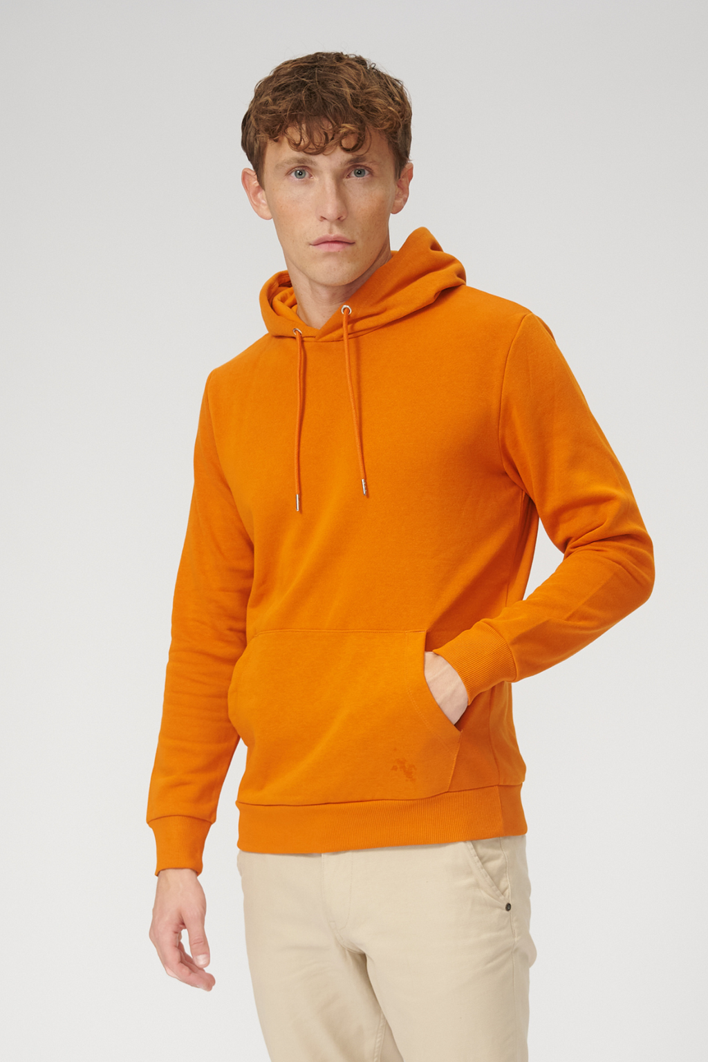 Basic Hoodie Sweat - Oranje