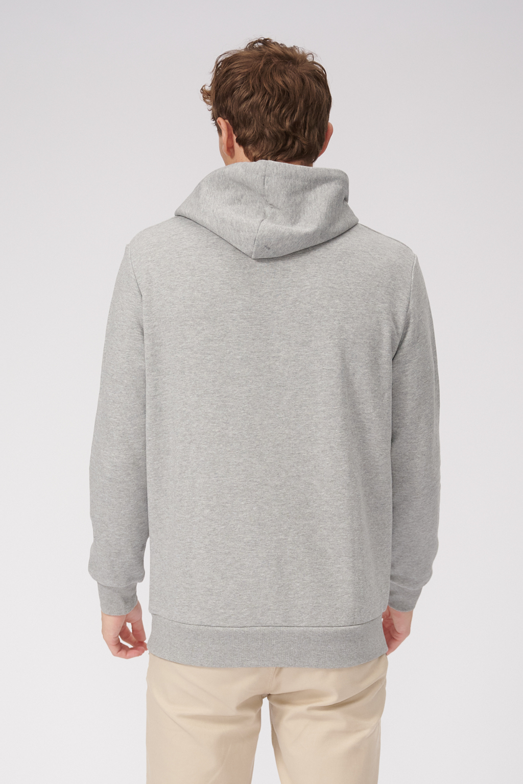 Basic Hoodie Sweat - Light Gray Melange