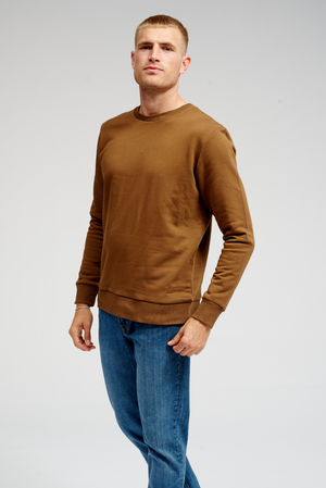 Basic Crewneck Sweat - Brown