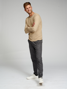 Basic Knit Crewneck - Beige