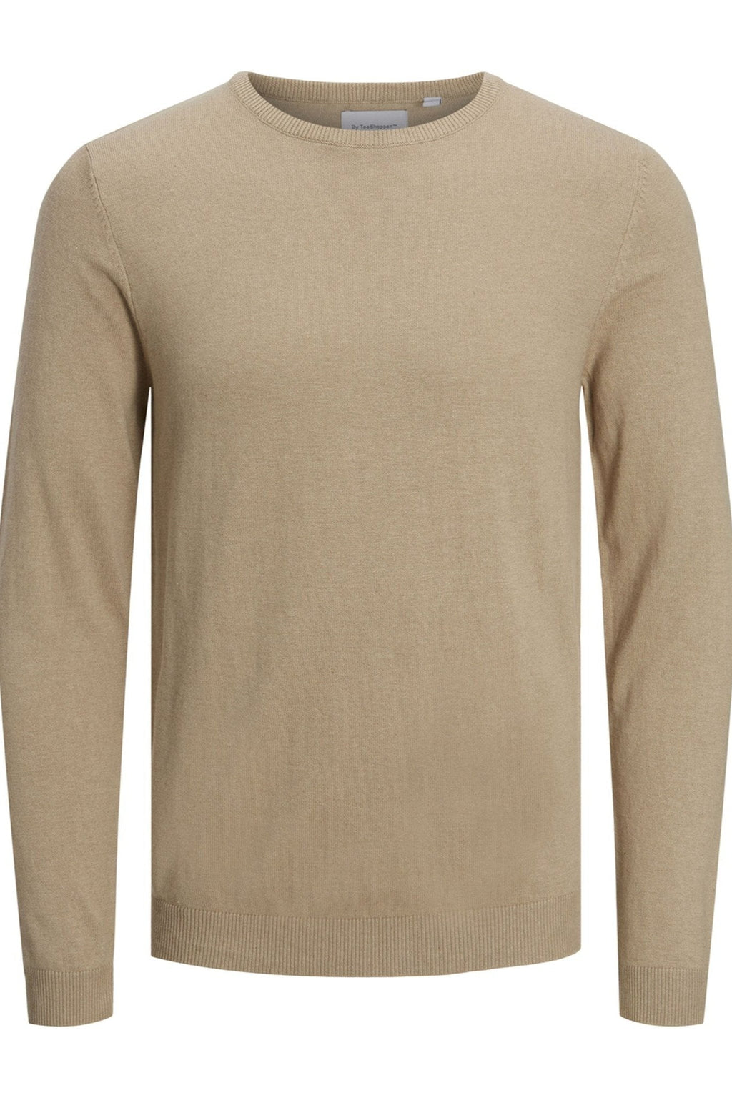 Basic Knit Crewneck - Beige