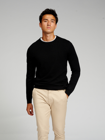 Basic BreiT Crewneck - zwart