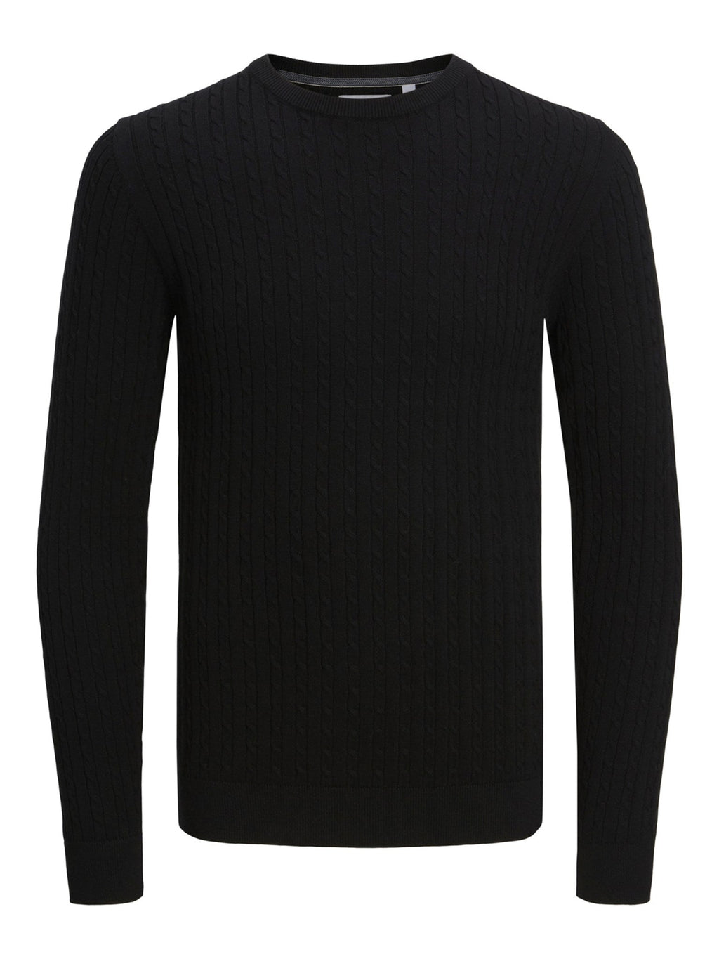 Cable Knit Crewneck - zwart