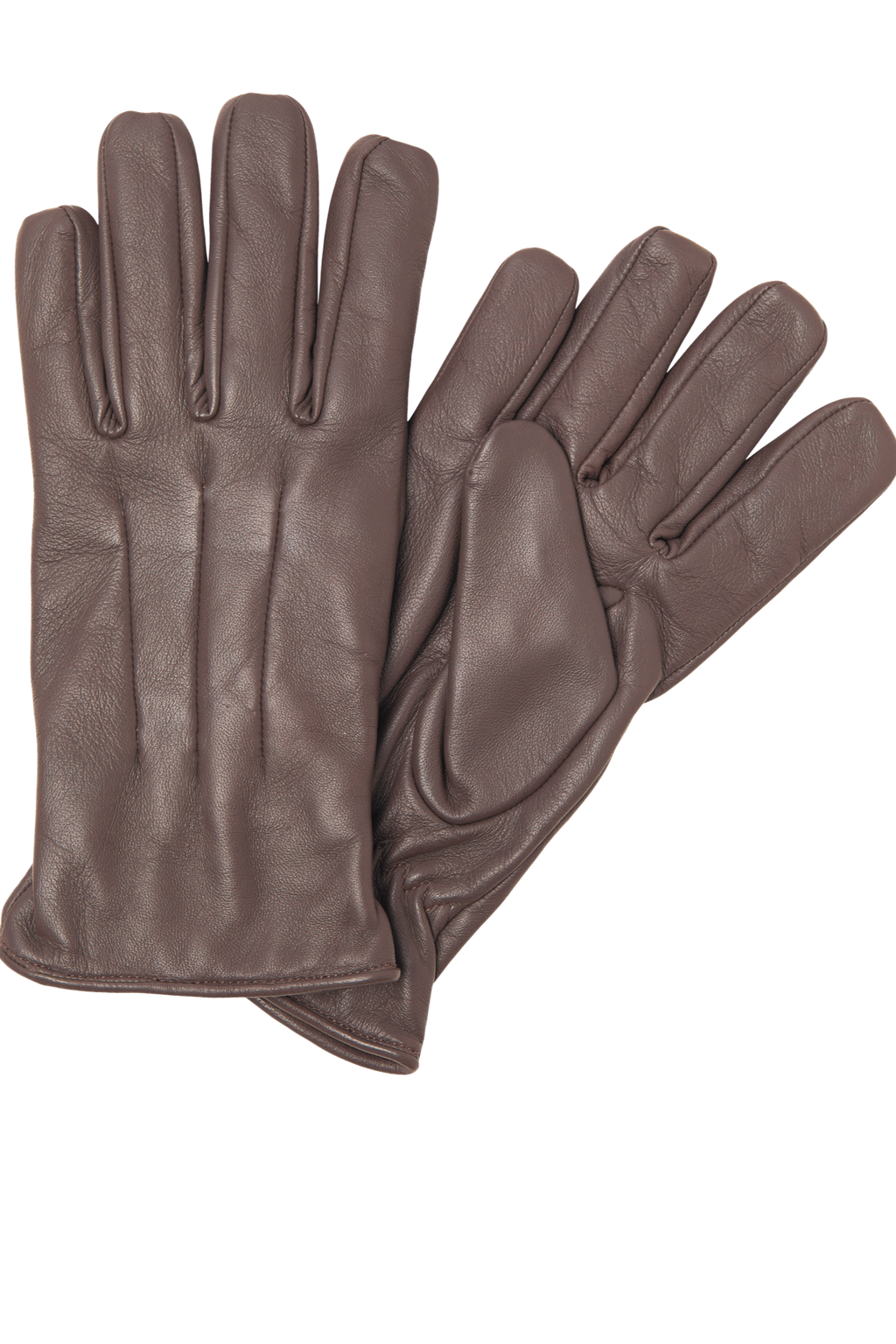 Classic Leather Gloves - Brown
