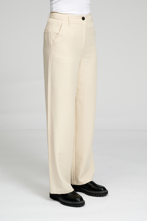 Classic Suit Pants - Beige