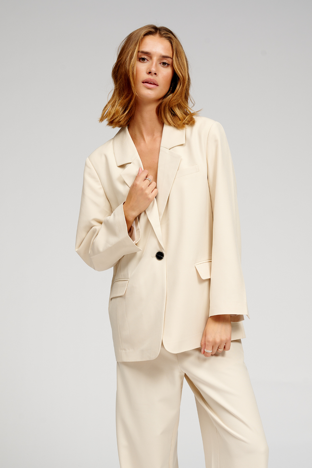 Oversized blazer - beige