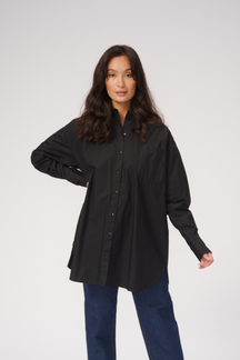 Oversized shirt - zwart