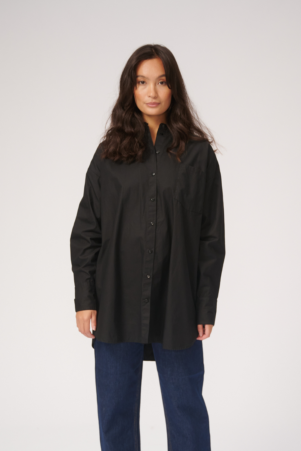 Oversized shirt - zwart