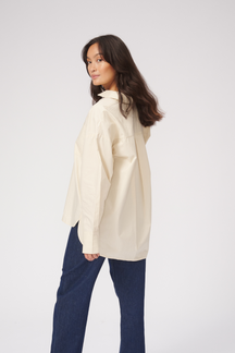 Ontspannen shirt - beige