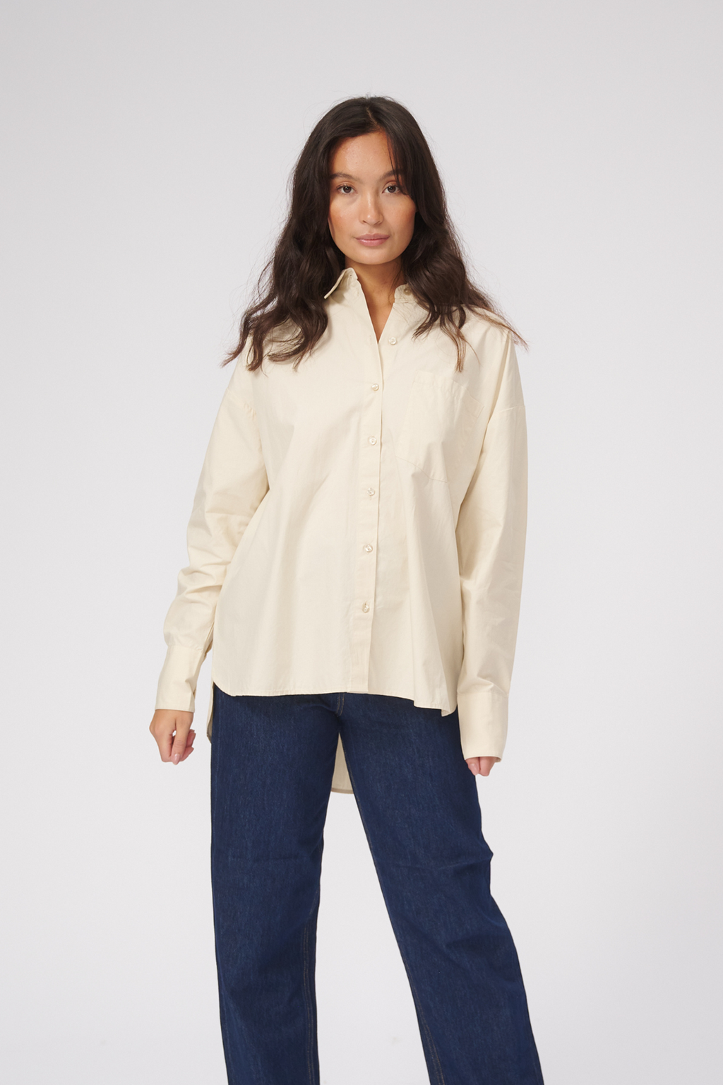 Ontspannen shirt - beige