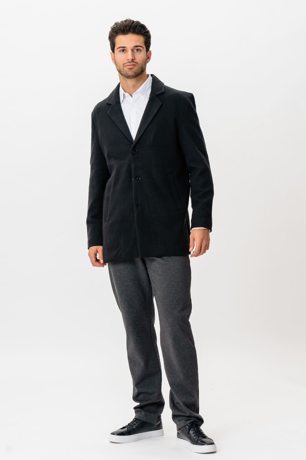 Klassieke jas - Zwart