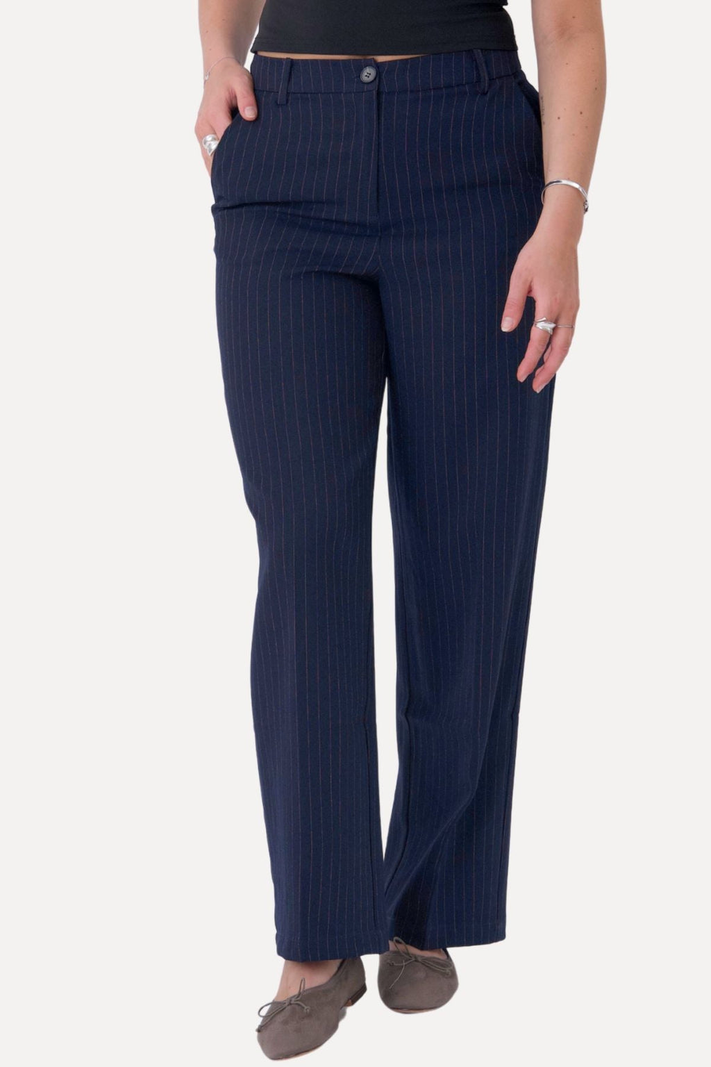 Klassiek pak Pants - Navy Pinstripe