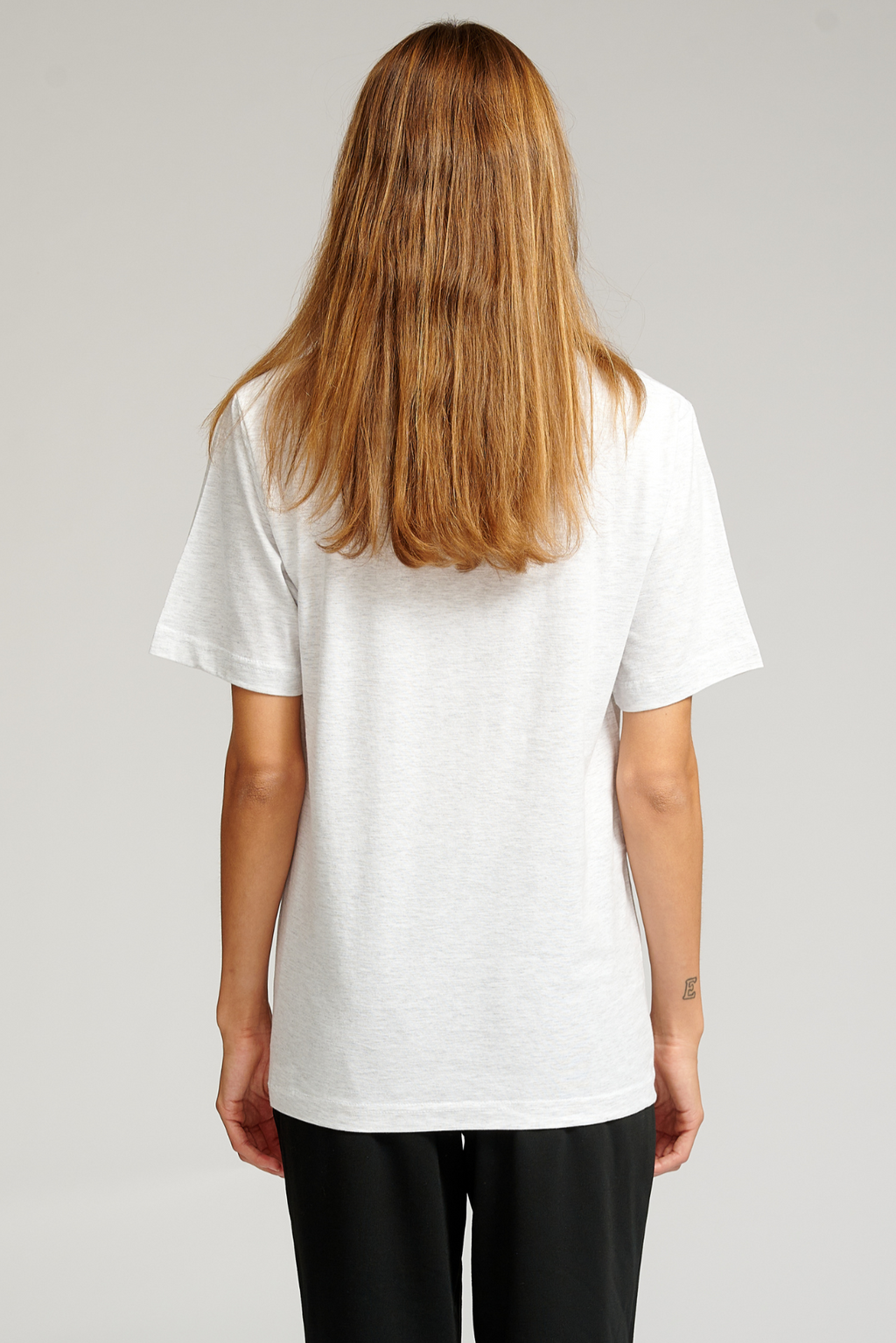 Oversized t -shirt - lichtgrijs melange