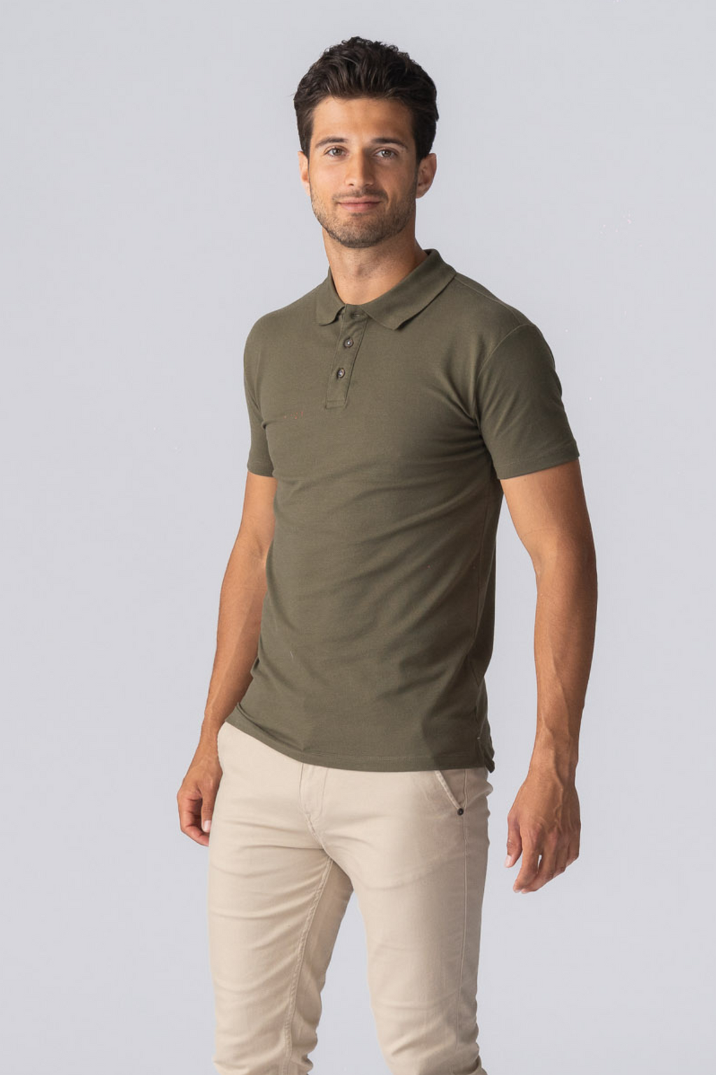 Muscle Polo shirt - Army Green